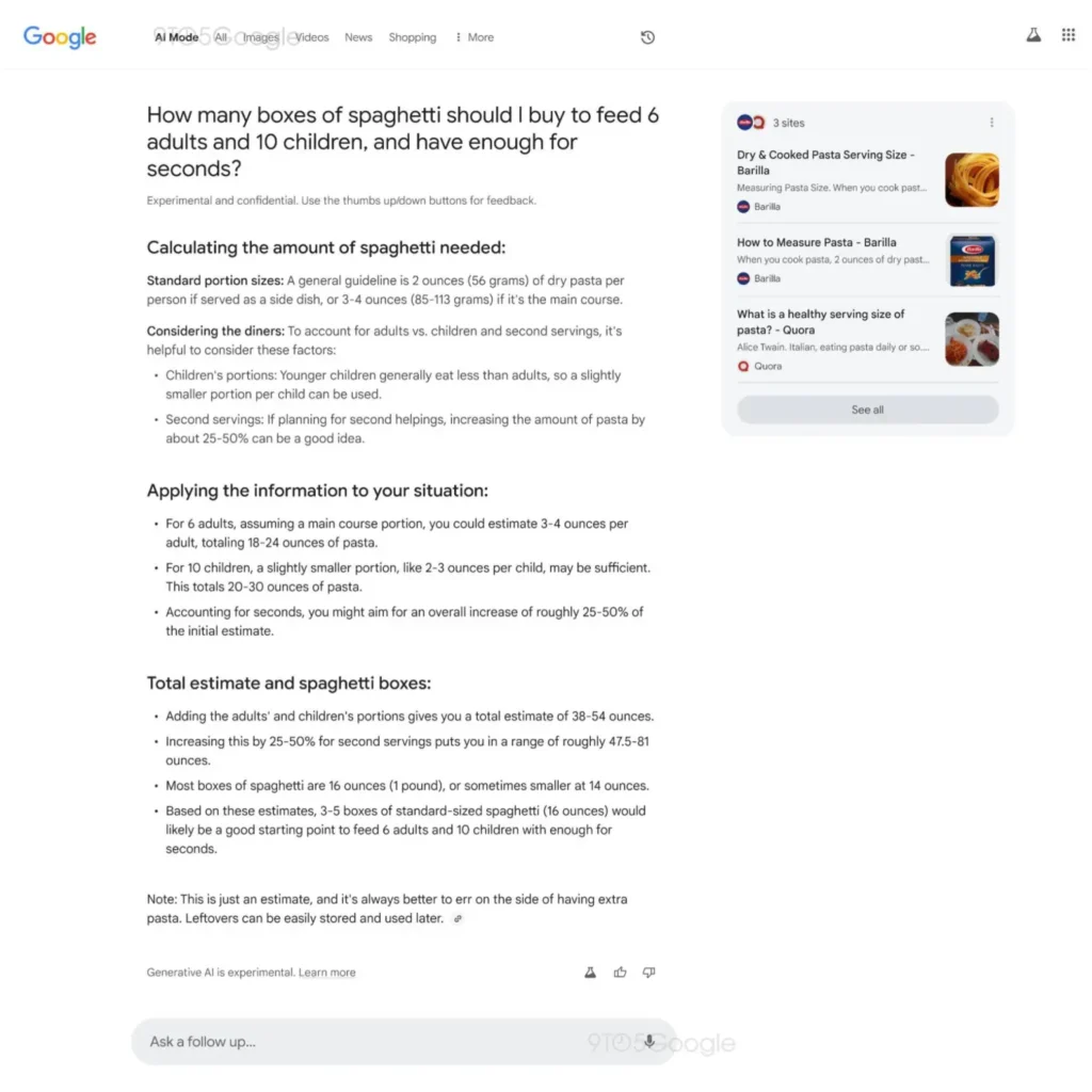 MODO IA DE GOOGLE SEARCH