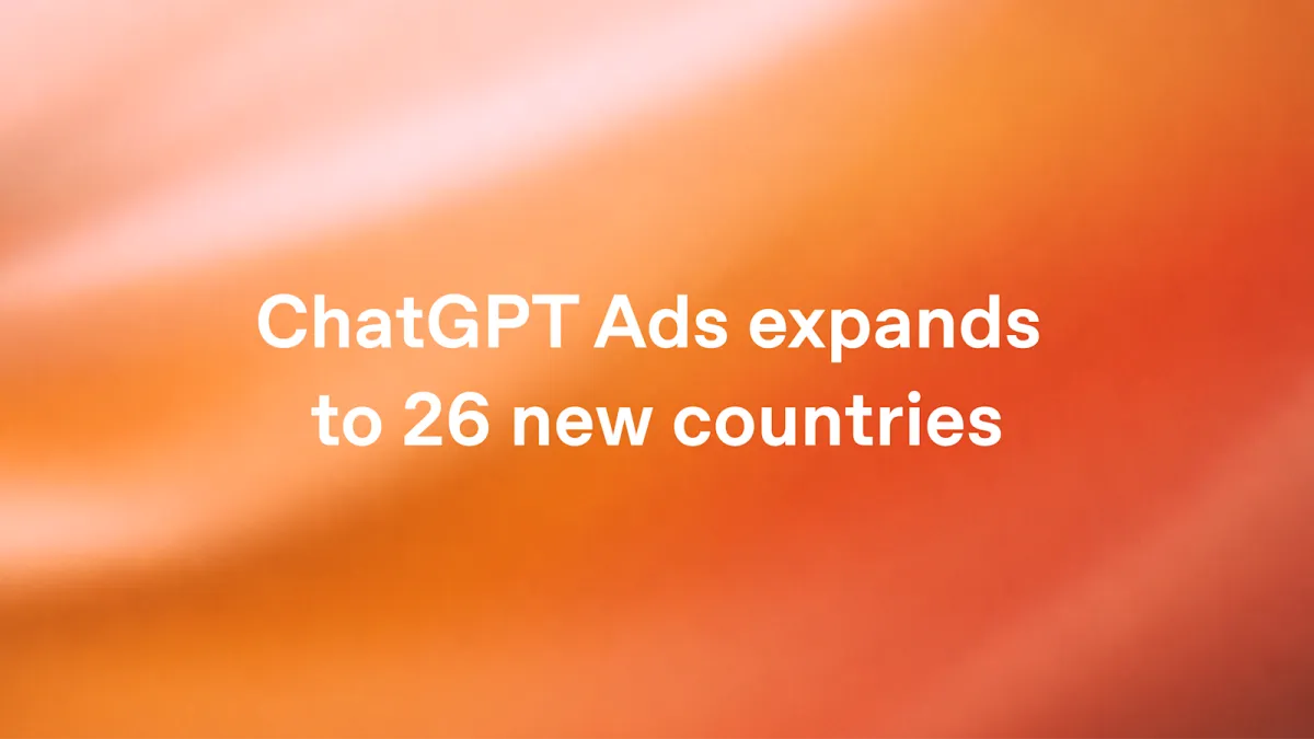 Anuncio oficial de OpenAI sobre la llegada de ChatGPT Ads a 26 nuevos países