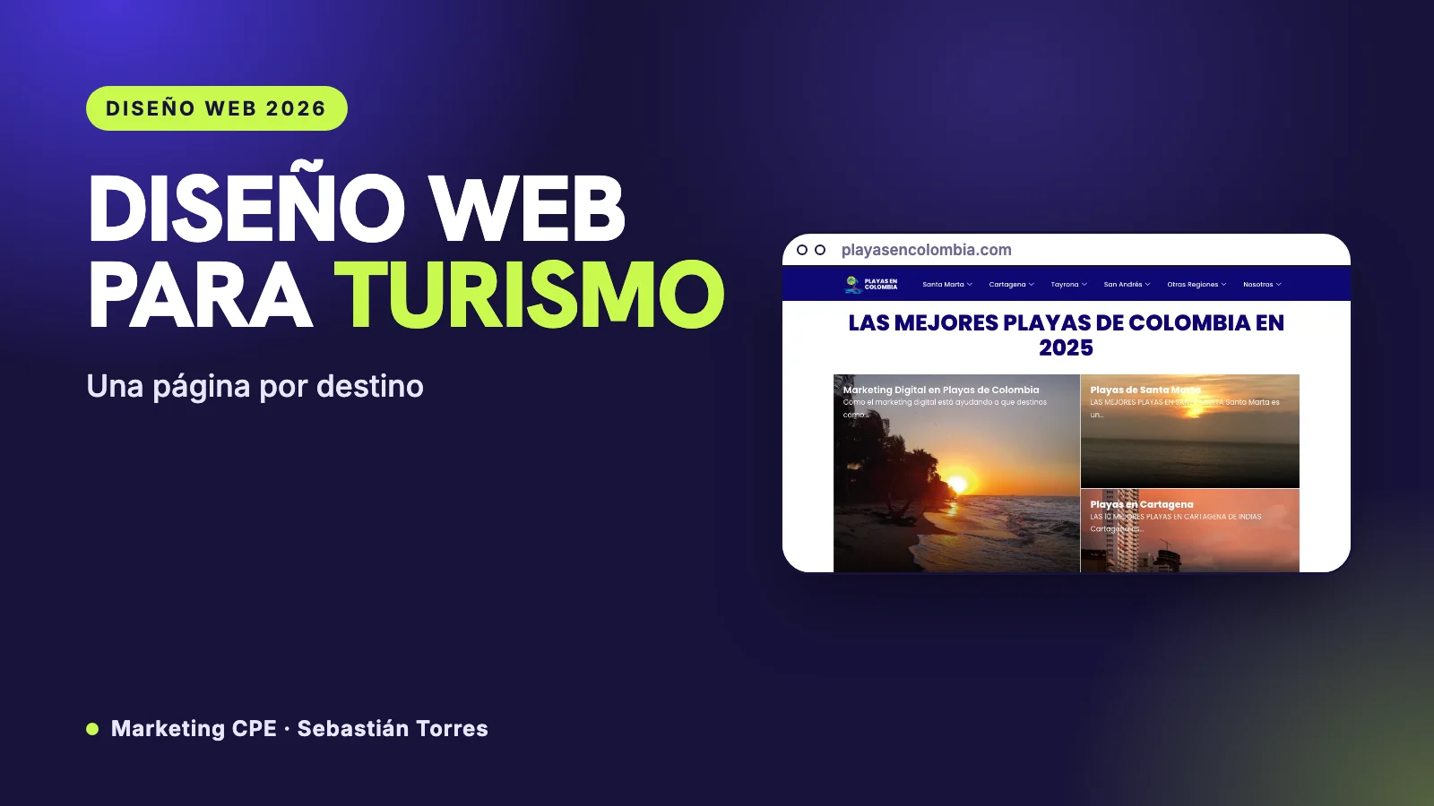 Diseño web para turismo: cómo organizar una página por destino