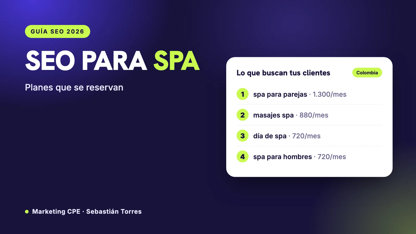 SEO para spa: cómo vender planes en pareja, días de spa y bonos de regalo