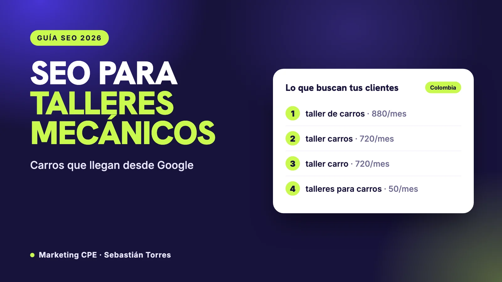 SEO para talleres mecánicos: cómo llenar el taller con clientes de Google