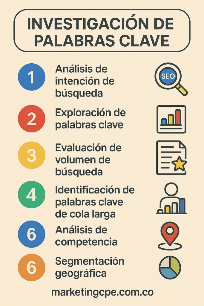 Investigación de palabras claves