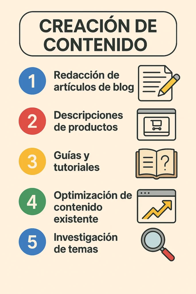 Creación de contenido