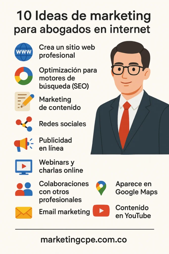 infografía marketing digital para abogados