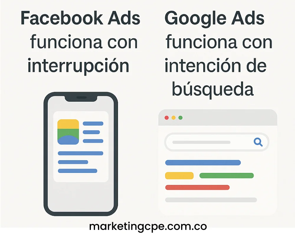 porque es mejor google ads que facebook ads
