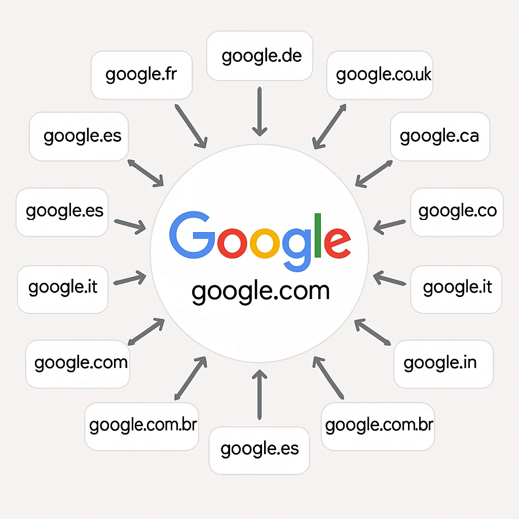 google redirige dominios locales cctld a google com