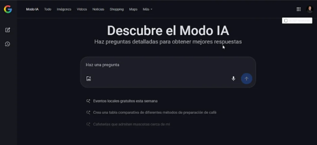 Ya puedes usar el modo IA de Google en español: lo que debes saber